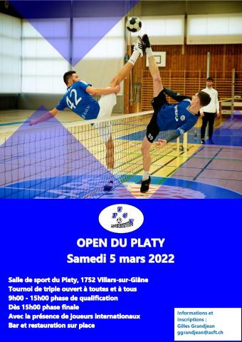 Affiche Open du Platy 2022